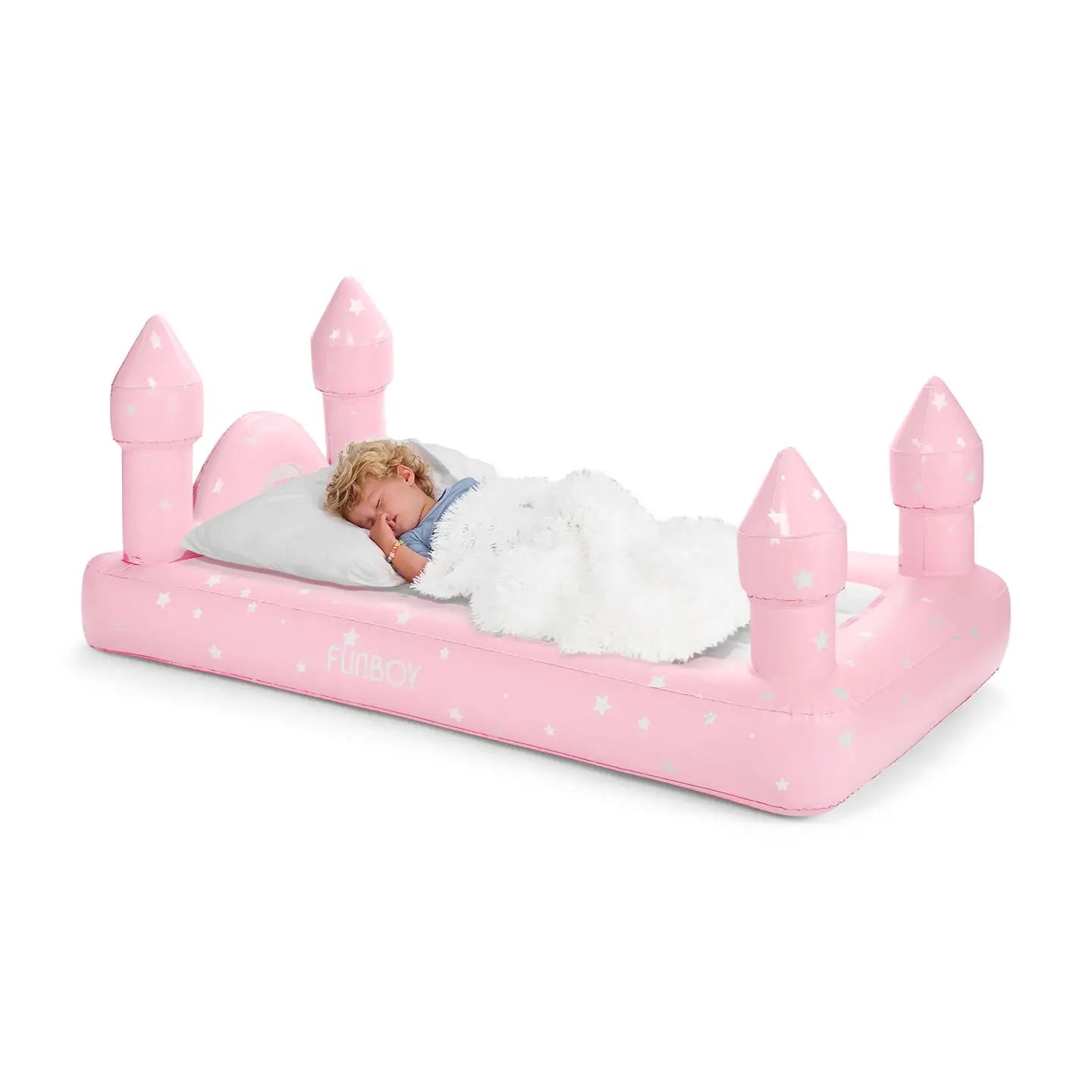 SLEEPOVER AIR MATRESS PINK CASTLE