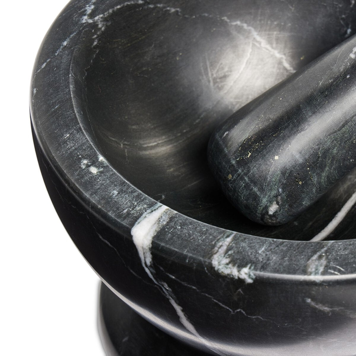 ARMAN MORTAR AND PESTLE POLISHED BLACK