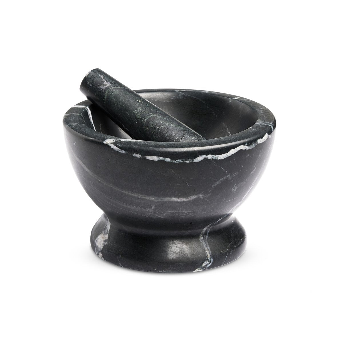 ARMAN MORTAR AND PESTLE POLISHED BLACK