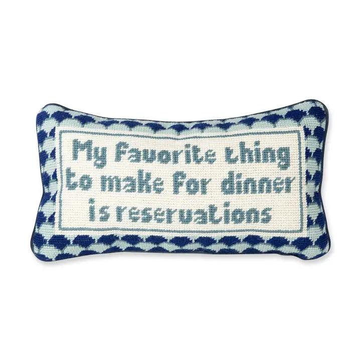 NEEDLEPOINT PILLOW RESERVATIONS