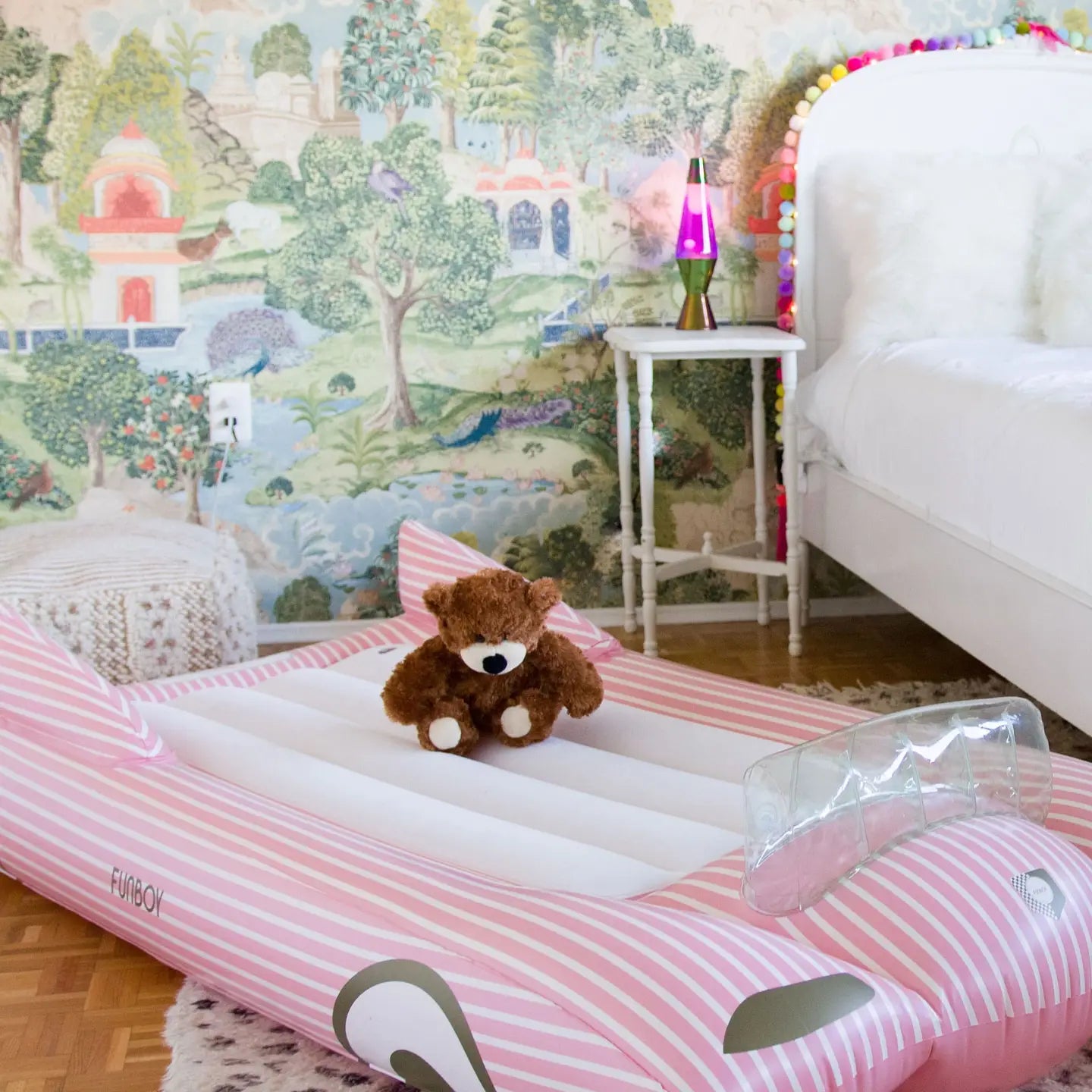 SLEEPOVER AIR MATRESS PINK CONVERTIBLE