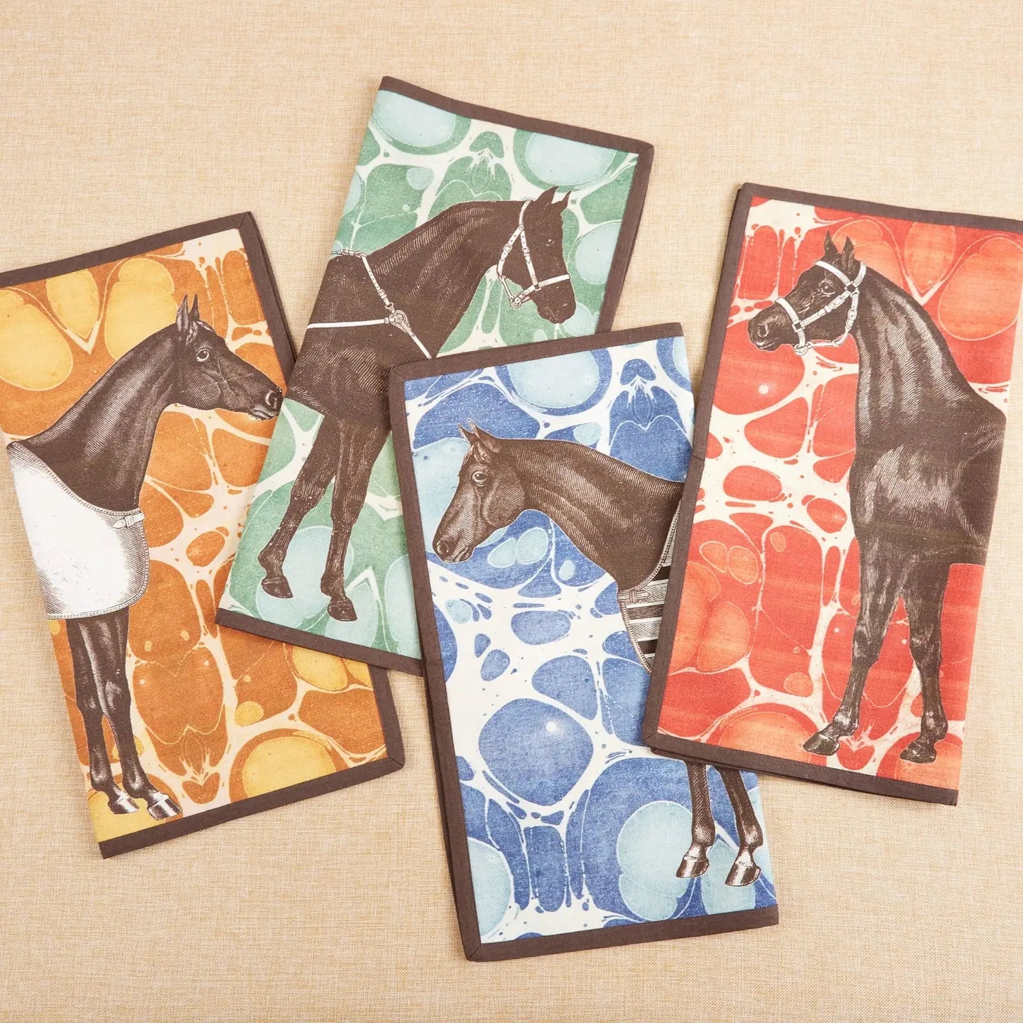 EQQUS MARBLE DINNER NAPKIN SET OF 4