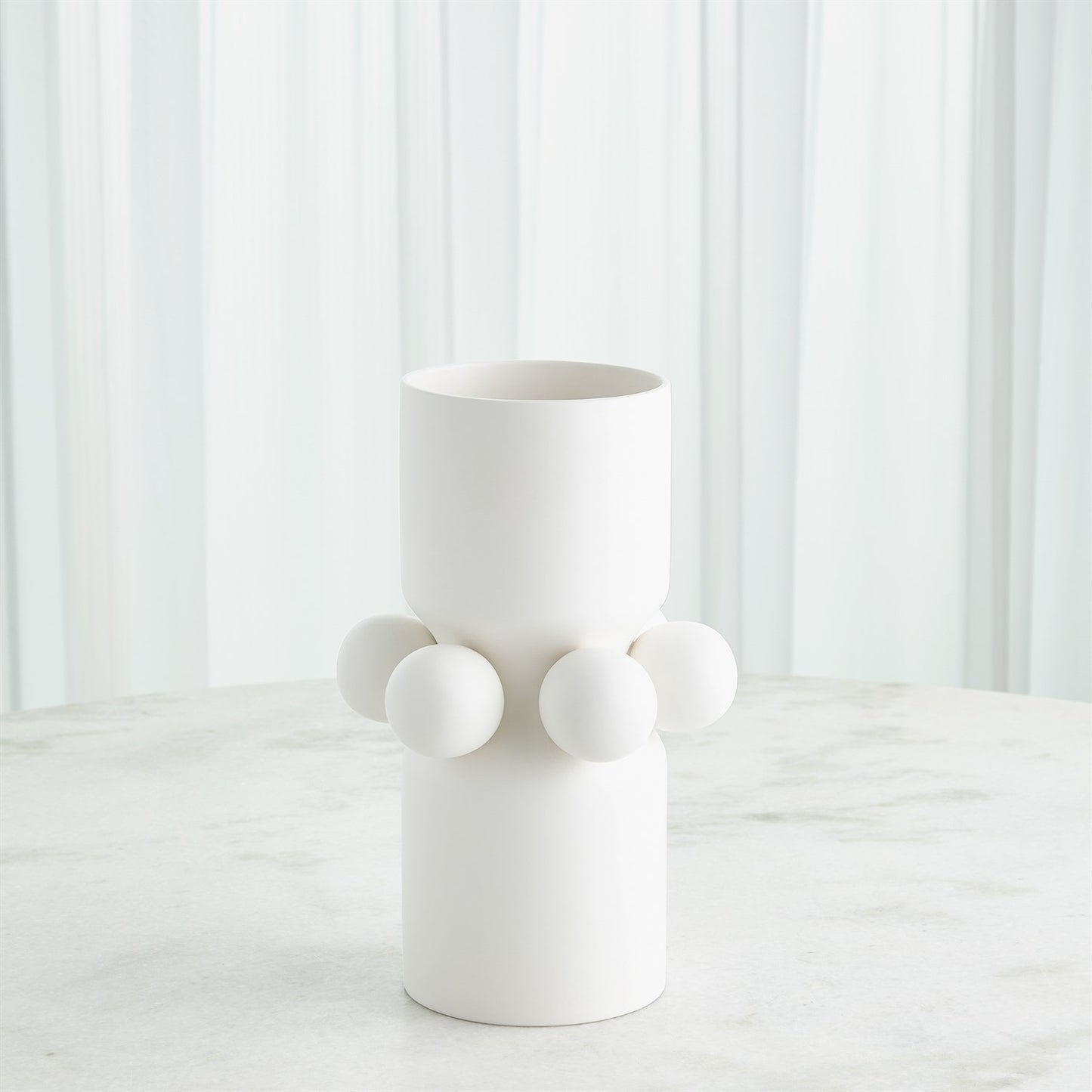 HERA WHITE VASE VASE SM