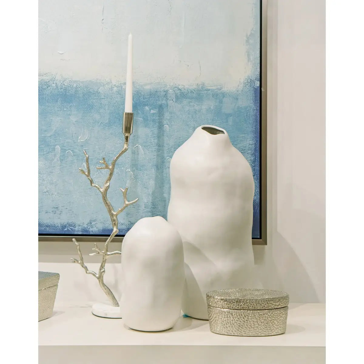 ELIAS DECORATIVE ORGANIC CERAMIC VASE