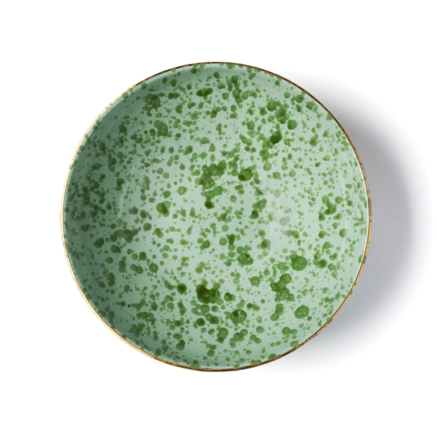GREEN SPECKLED BOWL