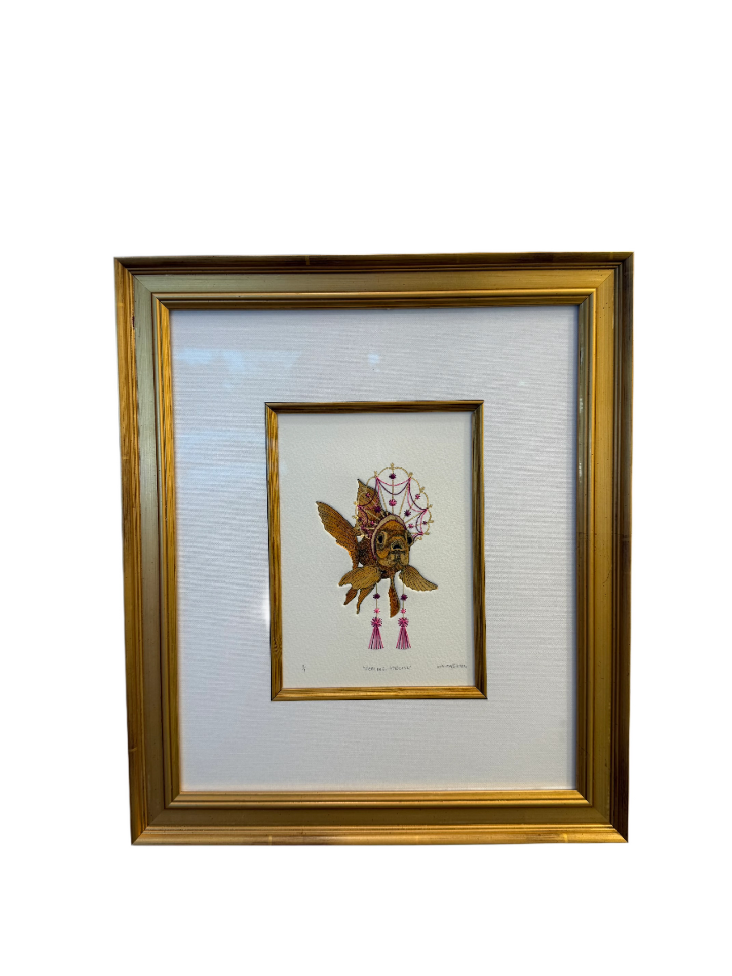 ASSORTED SMALL FRAME EMBROIDERED PRINT