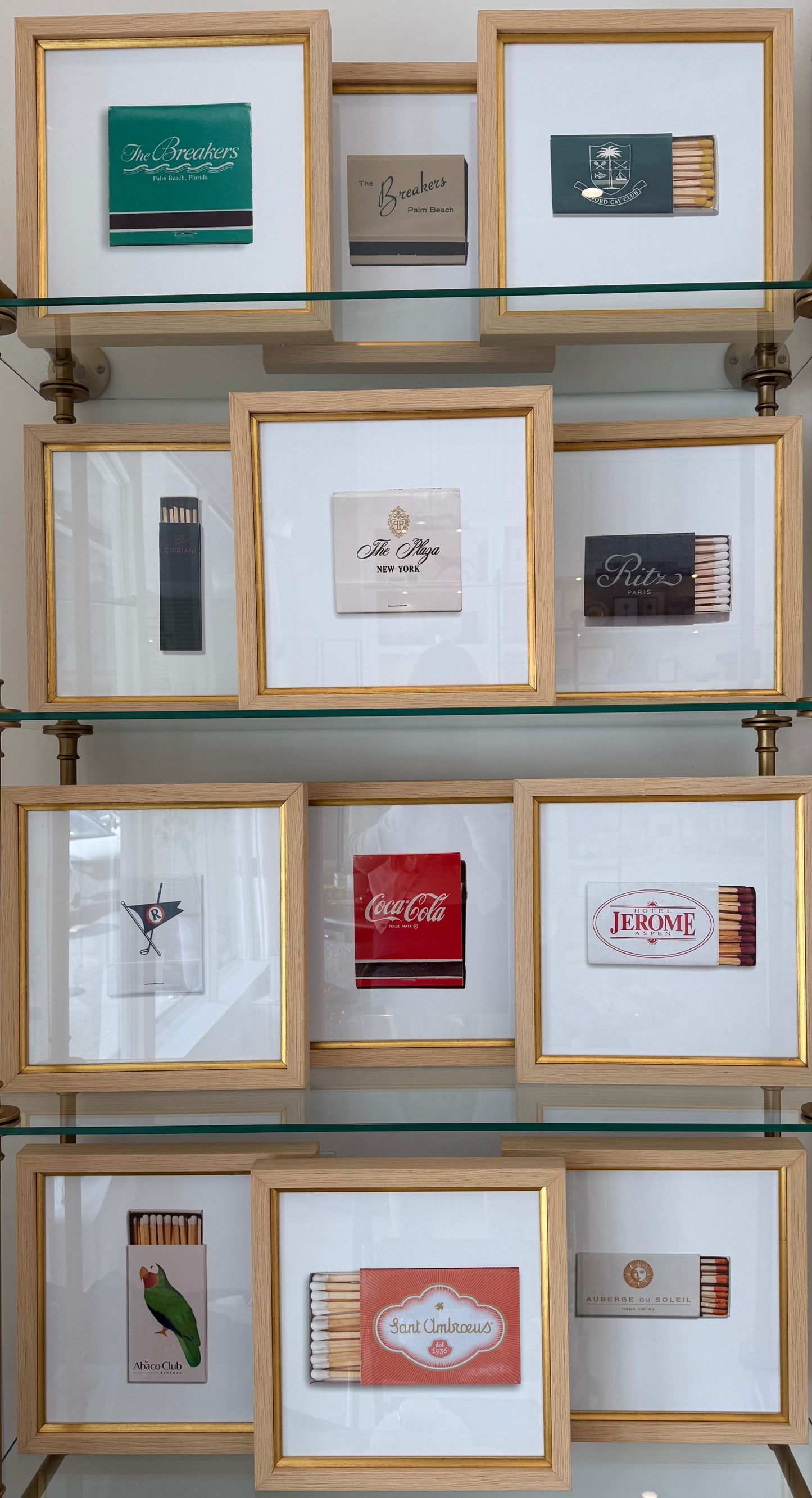ASSORTED MATCHBOX FRAMED PRINT