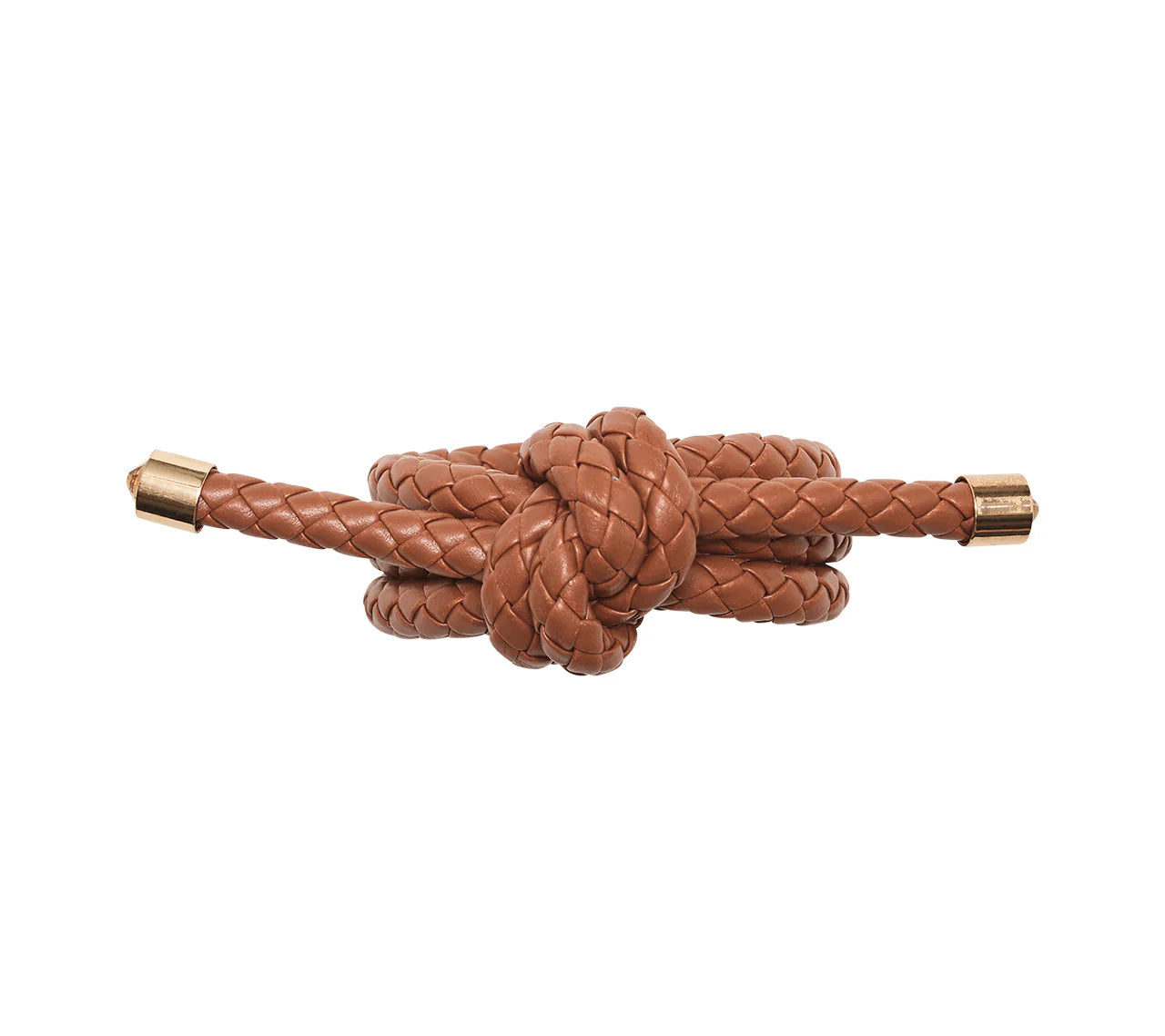 ROPE KNOT NAPKIN RING BROWN - S/4