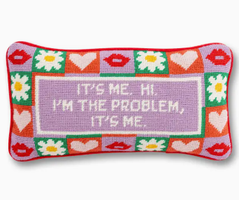 NEEDLEPOINT PILLOW ITS ME