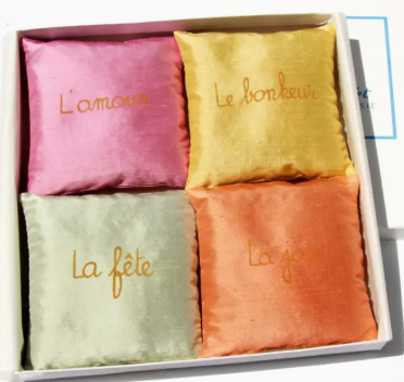 4 SILK LAVENDER SACHETS