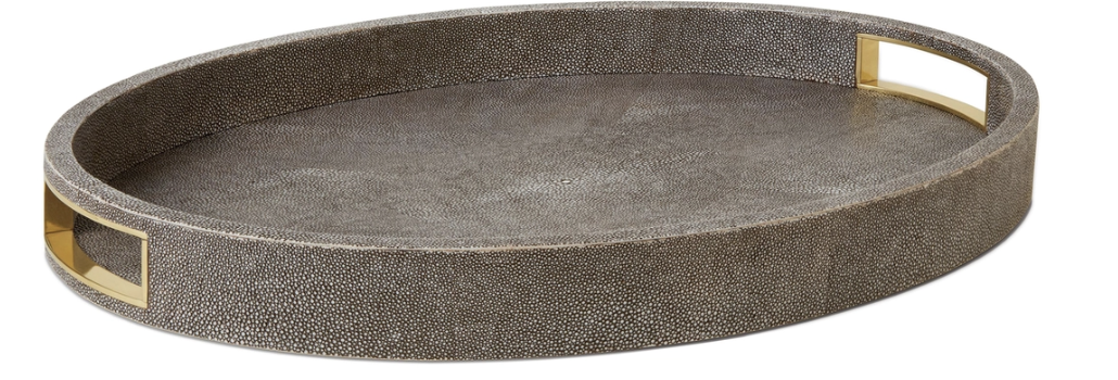 MODERN SHAGREEN COCKTAIL TRAY