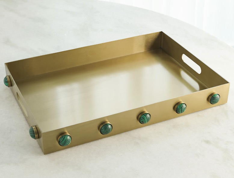 PANDORA TRAY MALACHITE