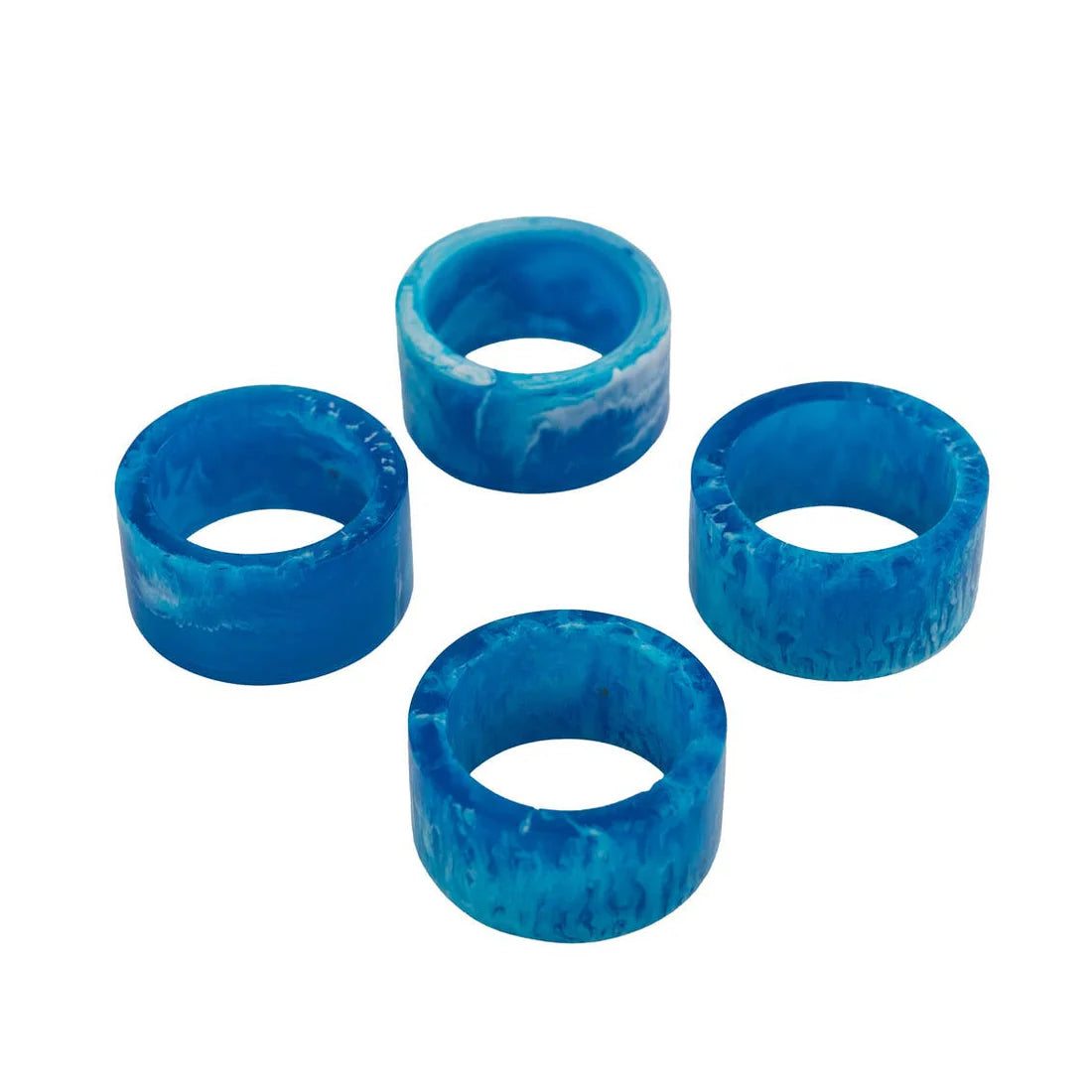 RADIANT RESIN NAPKIN RINGS SET OF 4
