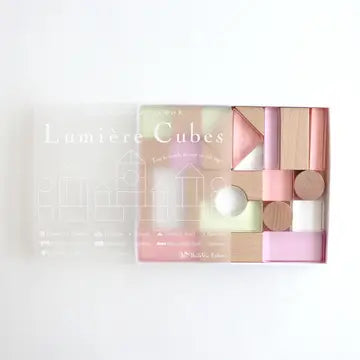 LUMIERE CUBES ACRYLIC & WOODEN BUILDING BLOCKS 26PCS