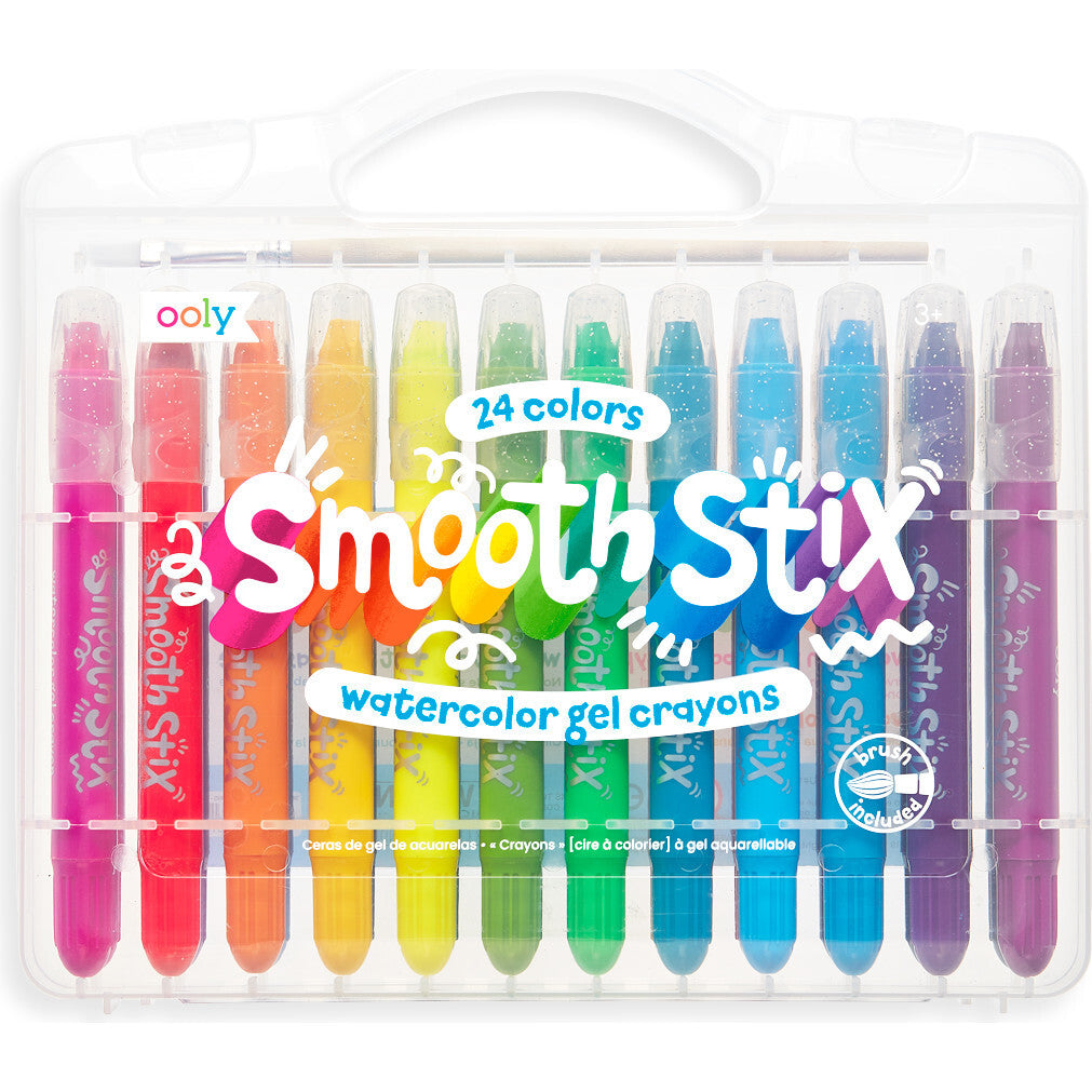 SMOOTH STIX: WATERCOLOR GEL CRAYONS SET OF 24