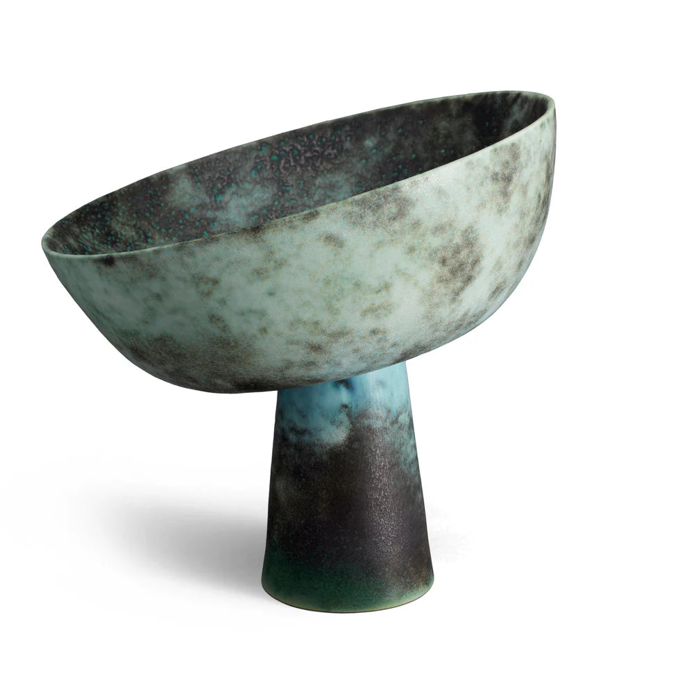 TERRA BOWL ON STAND BRONZE MEDIUM