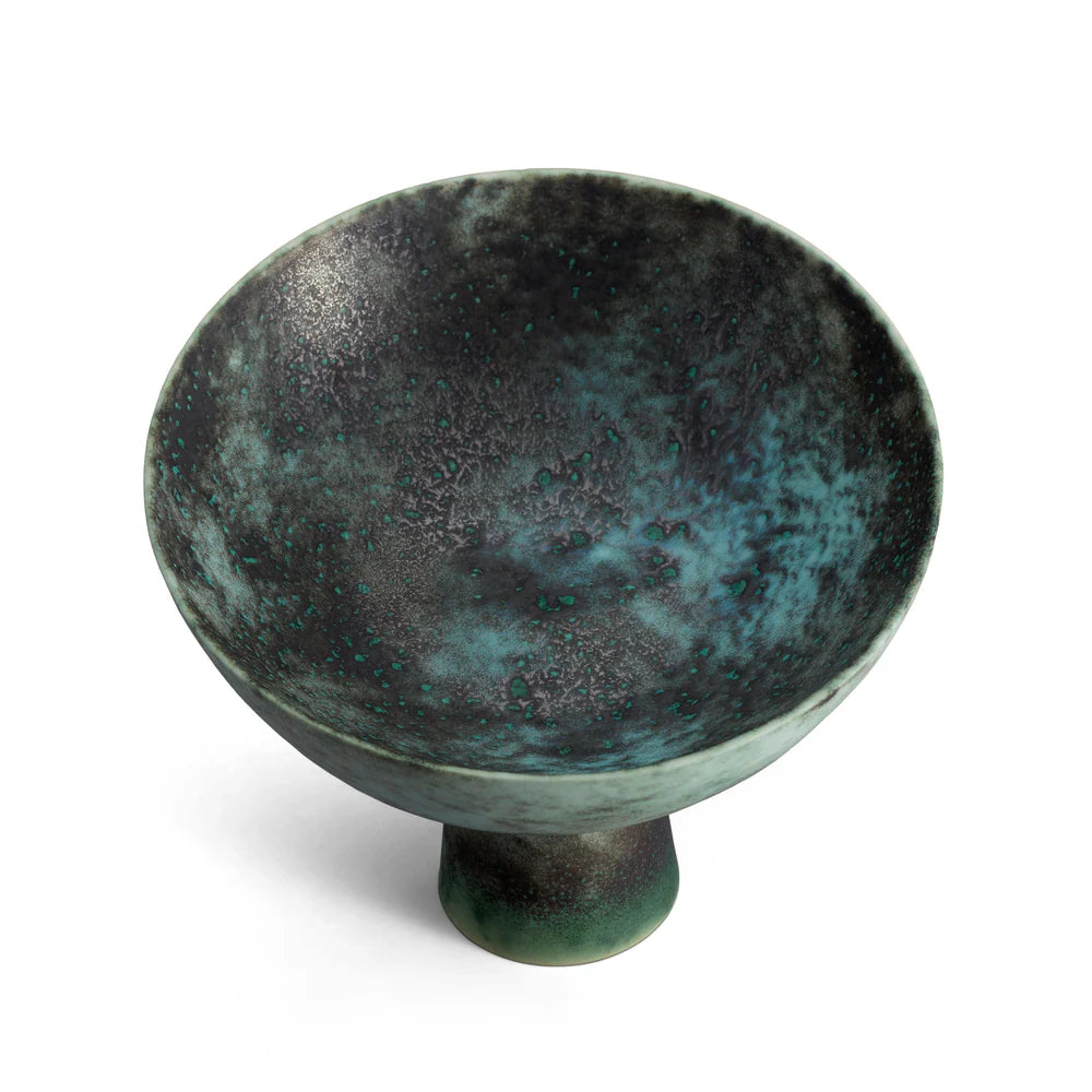 TERRA BOWL ON STAND BRONZE MEDIUM