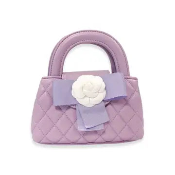 FLORAL APPLIQUE QUILTED BAG