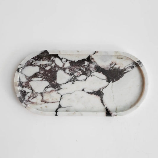 CALCATTA MARBLE OVAL TRAY