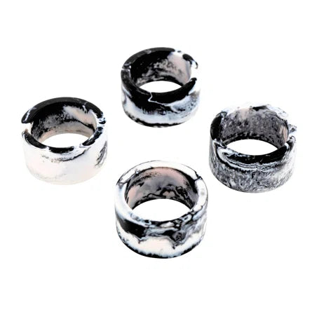 RADIANT RESIN NAPKIN RINGS SET OF 4