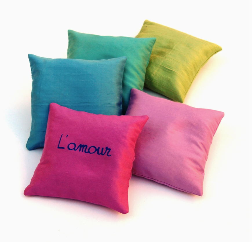 4 SILK LAVENDER SACHETS