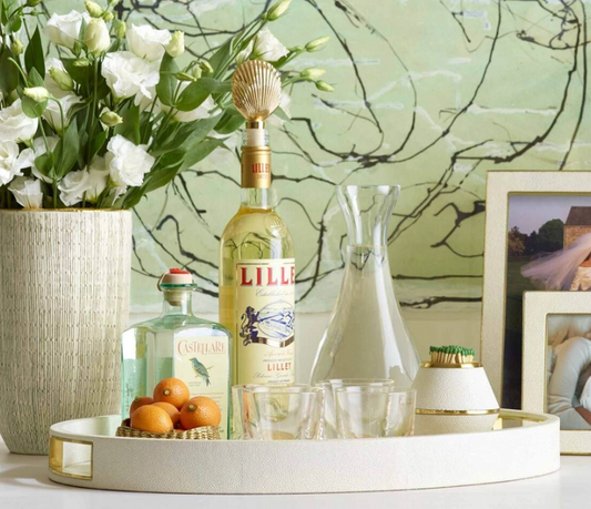 MODERN SHAGREEN COCKTAIL TRAY