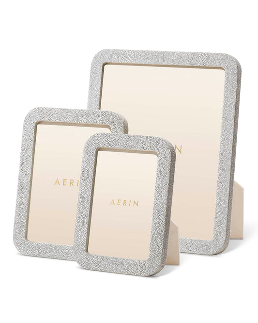 MODERN SHAGREEN FRAME - DOVE
